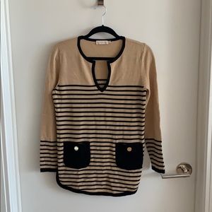 Tory Burch Tunic Sweater with Front Pockets